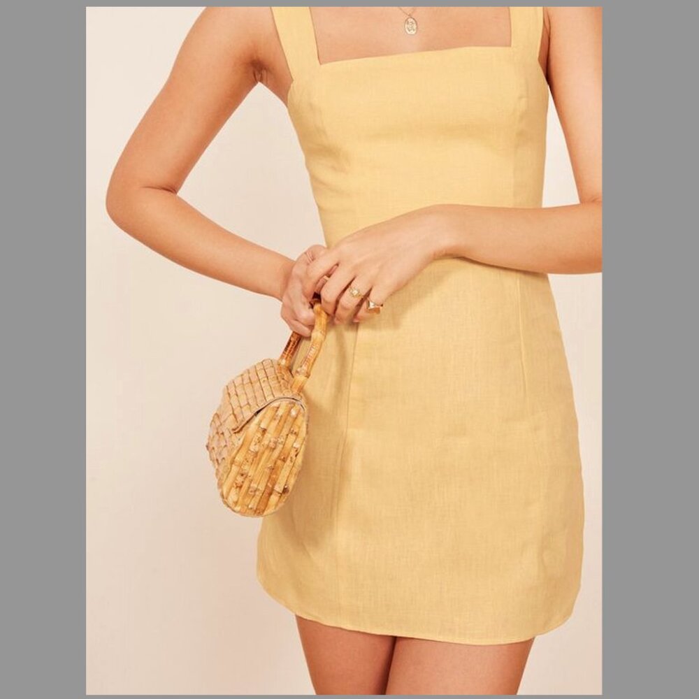 Reformation Brigitte Linen Dress
